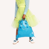 City Bag BFF Blue. Trendy bag for school and leisure for all ages. This bag is a true chameleon: wear it as a tote when you hit the city, a fashionable backpack on a field trip or as a water repellent gym bag.