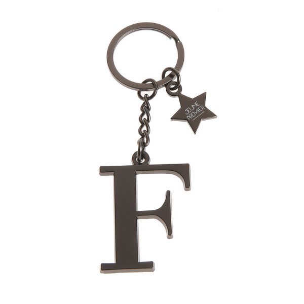 Keychain Letter Black - F