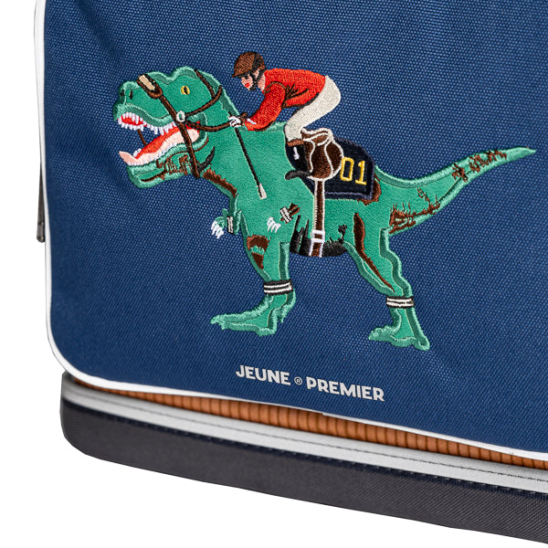 Ergomaxx Polo Dino. Ergonomic, trendy backpack for children from 6 years old. Looking for a bag with beauty and brains? The load-bearing system transfers 50% of the weight to the hips.