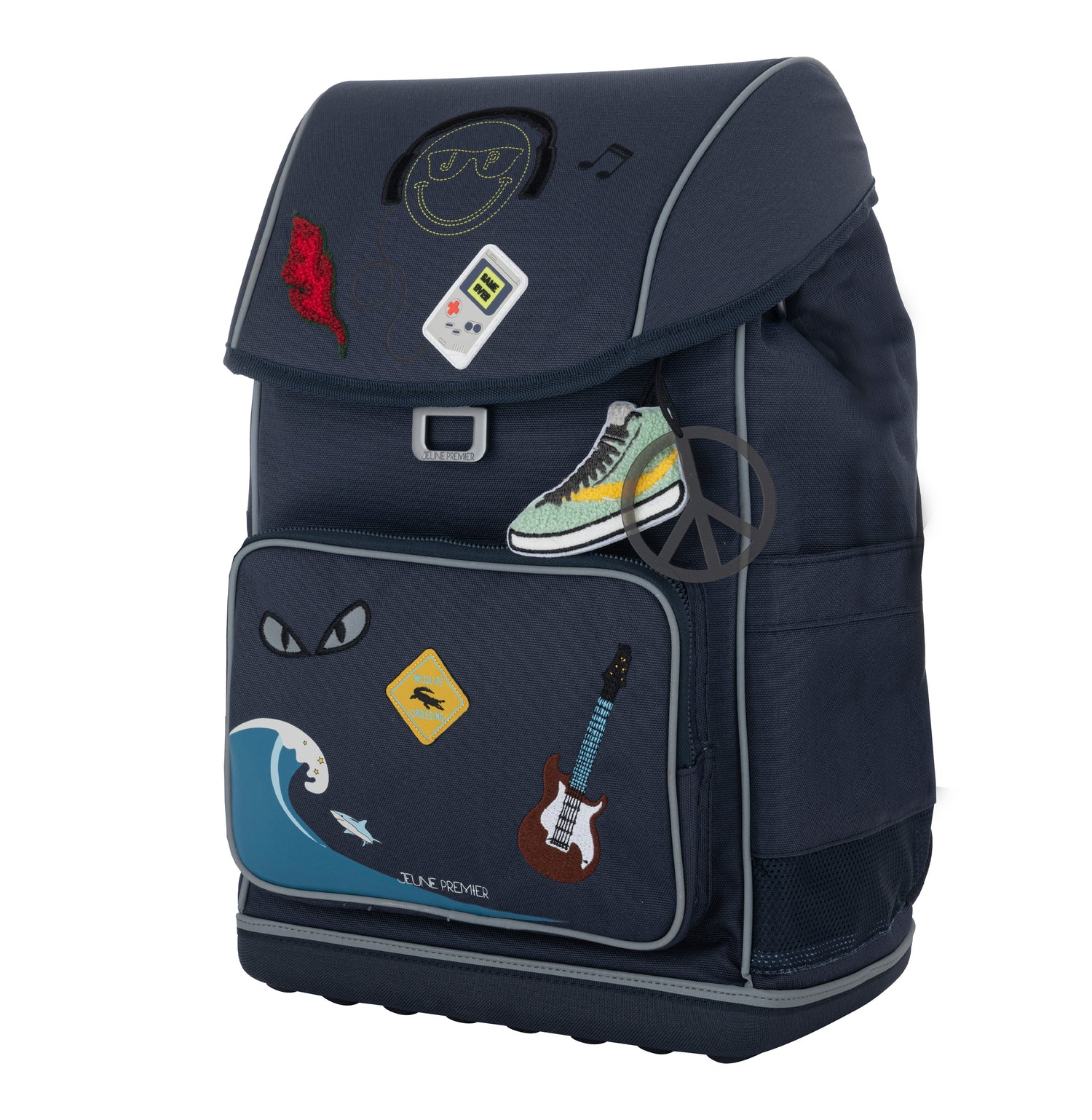 Discover the Ergomaxx Mr. Gadget, the most ergonomic and durable backpack in the world for children aged 6 to 10. The navy blue Mr. Gadget design full of cool gadgets is Jeune Premier's all-time bestseller for boys.