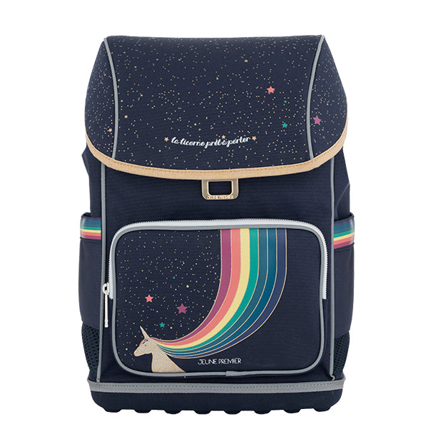 Discover the Ergomaxx, the most ergonomic & durable backpack from Jeune Premier for girls and boys aged 6 to 10. This Unicorn Gold design is perfect for unicorn, rainbow & sparkle lovers.