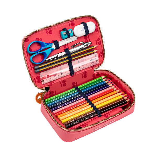 Trendy pencil case with two separate lockable compartments, in collaboration with Maped®. If you want to draw like Picasso you need the best tools!