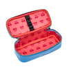 Pencil Box BFF Blue. Trendy spacious pencil box. A plain pencil box, varnished with Jeune Premier designs, with a selection of elastic bands on the lid to store your favorite pens.