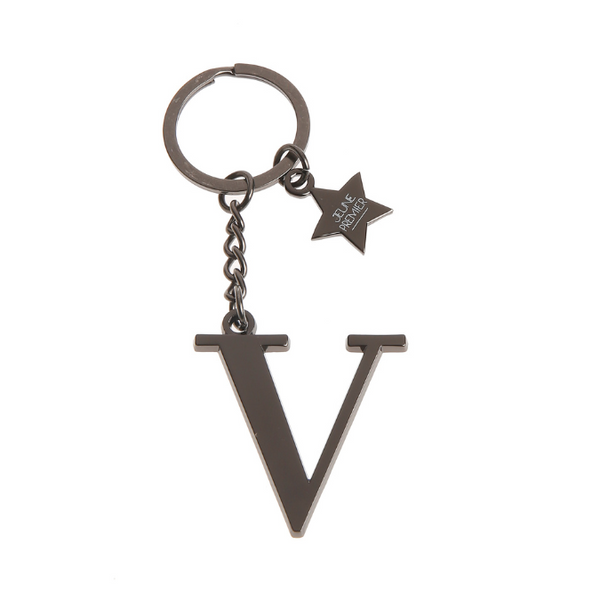 Keychain Letter Black - V