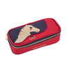 Pencil Box Saddle Bag. Trendy spacious pencil box. A plain pencil box, varnished with Jeune Premier designs, with a selection of elastic bands on the lid to store your favorite pens.