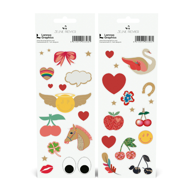 All-in-one stickers, labels & wrapping set